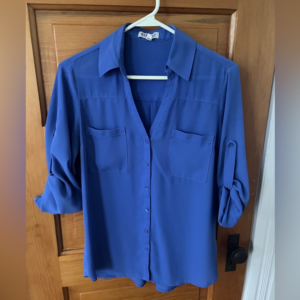 Express Women's Portofino Shirt in Royal Blue